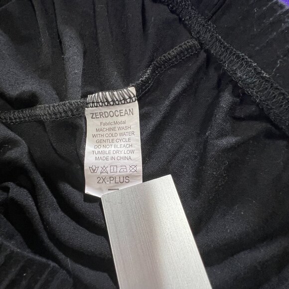 📌Zerdocean Lace Trim Capri Leggings Stretch Crop Leggings Summer Tights Pants - Picture 13 of 14